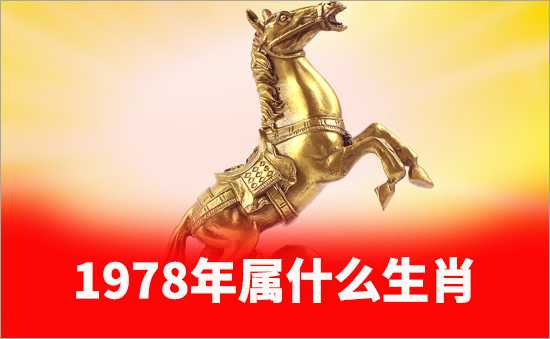 1978年屬什么生肖