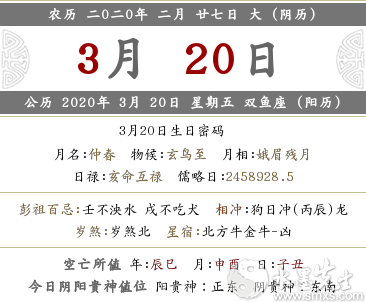 2020年陰歷二月二十七喜神在哪個方位?(圖文)