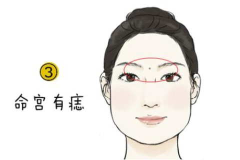 女人印堂有痣代表什么?
