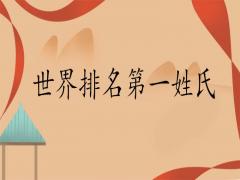 世界姓氏排名首座是哪個百家姓排行表