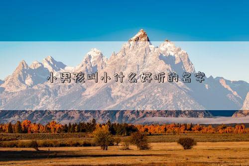 小男孩叫小什么好聽的名字 小男孩叫小什么好聽的名字