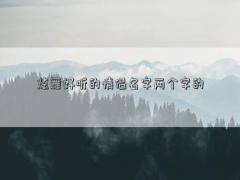 炫舞好聽(tīng)的情侶名字兩個(gè)字的