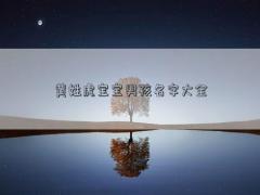 黃姓虎寶寶男孩名字大全