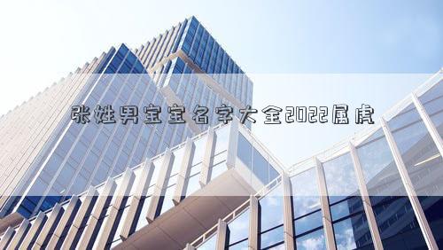 張姓男寶寶名字大全2022屬虎 張姓男寶寶名字大全2022屬虎