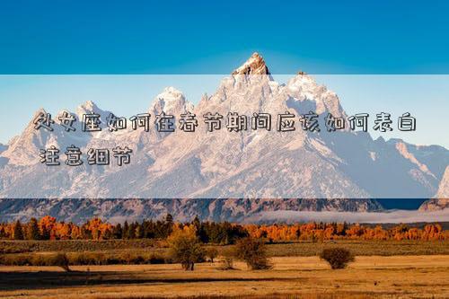 處女座如何在春節期間應該如何表白 注意細節 處女座如何在春節期間應該如何表白 注意細節