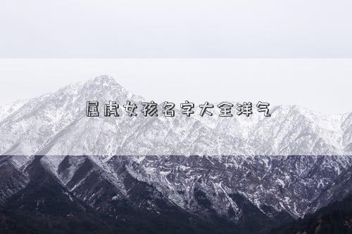 屬虎女孩名字大全洋氣