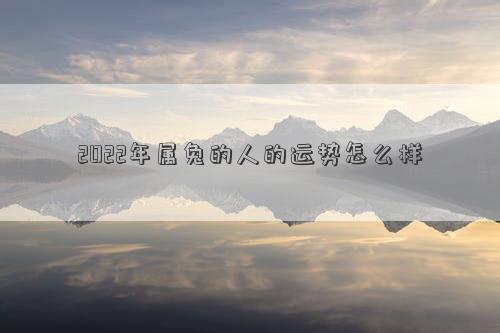 2022年屬兔的人的運勢怎么樣 2022年屬兔的人的運勢怎么樣